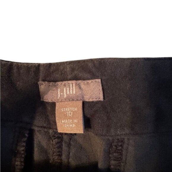 J Jill Velour Wide Leg Pants Trousers Size 10 Grey Classy Velvet Whimsigoth - Picture 7 of 10